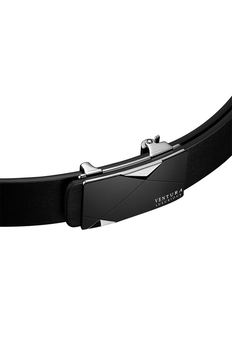 Vl branded belt in black