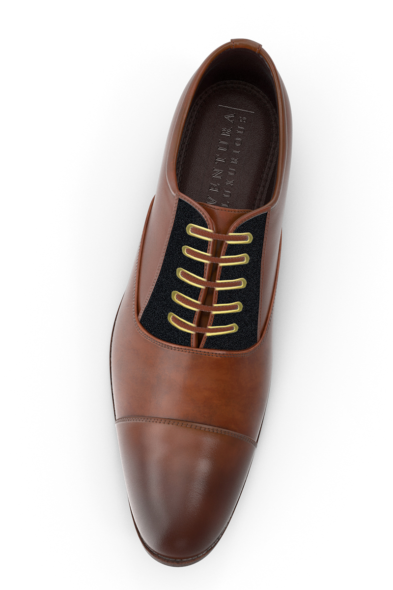 Ventura Embedded leather men’s shoe (Gold Edition) 